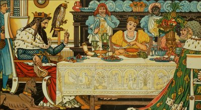 The Princess Shares her Dinner with the Frog, from 